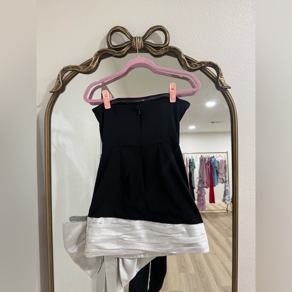 Anthropologie Hutch Strapless Oversized Draped Bow Mini Dress - Picture 7 of 8